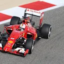 Sebastian Vettel (GER) Ferrari SF15-T at Formula One World Championship, Rd4, Bahrain Grand Prix Practice, Bahrain International Circuit, Sakhir, Bahrain, Friday 17 April 2015. © Sutton Motorsport Images