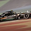 Sergio Perez (MEX) Force India VJM08 at Formula One World Championship, Rd4, Bahrain Grand Prix Practice, Bahrain International Circuit, Sakhir, Bahrain, Friday 17 April 2015. © Sutton Motorsport Images