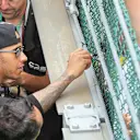 Lewis Hamilton (GBR) Mercedes AMG F1 signs autographs for fans at Formula One World Championship, Rd11, Belgian Grand Prix, Race, Spa Francorchamps, Belgium, Sunday 23 August 2015. © Sutton Motorsport Images