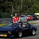 Sebastian Vettel (GER) Ferrari in a Ferrari 308 GTS on the drivers parade at Formula One World Championship, Rd11, Belgian Grand Prix, Race, Spa Francorchamps, Belgium, Sunday 23 August 2015. © Sutton Motorsport Images