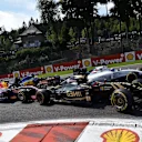 Romain Grosjean (FRA) Lotus E23 Hybrid and Felipe Massa (BRA) Williams FW37 at the start of the race at Formula One World Championship, Rd11, Belgian Grand Prix, Race, Spa Francorchamps, Belgium, Sunday 23 August 2015. © Sutton Motorsport Images
