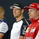 Kimi Raikkonen (FIN) Ferrari in the press conference at Formula One World Championship, Rd9, British Grand Prix, Preparations, Silverstone, England, Thursday 2 July 2015. © Sutton Motorsport Images