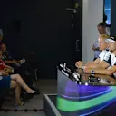 Valtteri Bottas (FIN) Williams, Jenson Button (GBR) McLaren and Kimi Raikkonen (FIN) Ferrari in the press conference at Formula One World Championship, Rd9, British Grand Prix, Preparations, Silverstone, England, Thursday 2 July 2015. © Sutton Motorsport Images