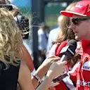 Kimi Raikkonen (FIN) Ferrari talks with the media at Formula One World Championship, Rd9, British Grand Prix, Preparations, Silverstone, England, Thursday 2 July 2015. © Sutton Motorsport Images