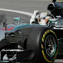 Race winner Lewis Hamilton (GBR) Mercedes AMG F1 W06 waves to the crowd at Formula One World Championship, Rd7, Canadian Grand Prix, Race, Montreal, Canada, Sunday 7 June 2015. © Sutton Motorsport Images