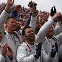 Williams mechanics celebrate at Formula One World Championship, Rd7, Canadian Grand Prix, Race, Montreal, Canada, Sunday 7 June 2015. © Sutton Motorsport Images