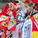 Fans with flags on the main grandstand at Formula One World Championship, Rd3, Chinese Grand Prix, Race, Shanghai, China, Sunday 12 April 2015. © Sutton Motorsport Images