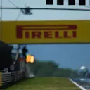 Virtual Safety Car sign at Formula One World Championship, Rd10, Hungarian Grand Prix, Race, Hungaroring, Hungary, Sunday 26 July 2015. © Sutton Motorsport Images