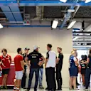 Drivers wait for the drivers parade at Formula One World Championship, Rd12, Italian Grand Prix, Race, Monza, Italy, Sunday 6  September 2015. © Sutton Motorsport Images