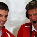 Alexander Rossi (USA) Marussia and Graeme Lowdon (GBR) Chief Executive Officer Marussia at Formula One World Championship, Rd14, Japanese Grand Prix, Practice, Suzuka, Japan, Friday 25 September 2015. © Sutton Motorsport Images