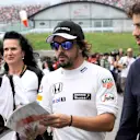 Fernando Alonso (ESP) McLaren signs autographs for the fans at Formula One World Championship, Rd14, Japanese Grand Prix, Qualifying, Suzuka, Japan, Saturday 26 September 2015. © Sutton Motorsport Images