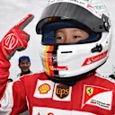 Sebastian Vettel (GER) Ferrari fan at Formula One World Championship, Rd14, Japanese Grand Prix, Race, Suzuka, Japan, Sunday 27 September 2015. © Sutton Motorsport Images