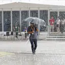 Rain in the Paddock at Formula One World Championship, Rd2, Malaysian Grand Prix, Qualifying, Sepang, Malaysia, Saturday 28  March 2015. © Sutton Motorsport Images