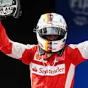 Race winner Sebastian Vettel (GER) Ferrari celebrates in parc ferme at Formula One World Championship, Rd2, Malaysian Grand Prix, Race, Sepang, Malaysia, Sunday 29 March 2015. © Sutton Motorsport Images
