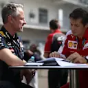 Jonathan Wheatley (GBR) Red Bull Racing Team Manager and Massimo Rivola (ITA) Ferrari Sporting Director at Formula One World Championship, Rd17, Mexican Grand Prix, Preparations, Circuit Hermanos Rodriguez, Mexico City, Mexico, Thursday 29 October 2015. © Sutton Motorsport Images
