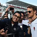 Jenson Button (GBR) McLaren selfie with fans at Formula One World Championship, Rd17, Mexican Grand Prix, Preparations, Circuit Hermanos Rodriguez, Mexico City, Mexico, Thursday 29 October 2015. © Sutton Motorsport Images