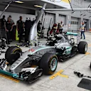 Mercedes AMG F1 W06 at Formula One World Championship, Rd15, Russian Grand Prix, Qualifying, Sochi Autodrom, Sochi, Krasnodar Krai, Russia, Saturday 10 October 2015. © Sutton Motorsport Images