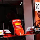 Ferrari mechanics with Ferrari SF15-T front wing at Formula One Testing, Day Two, Barcelona, Spain, 13 May 2015. © Sutton Motorsport Images