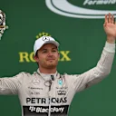 Nico Rosberg (GER) Mercedes AMG F1 celebrates on the podium at Formula One World Championship, Rd16, United States  Grand Prix, Race, Austin, Texas, USA, Sunday 25 October 2015. © Sutton Motorsport Images
