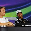 Nico Rosberg (GER) Mercedes AMG F1 in the Press Conference at Formula One World Championship, Rd21, Abu Dhabi Grand Prix, Preparations, Yas Marina Circuit, Abu Dhabi, UAE, Thursday 24 November 2016. © Sutton Images