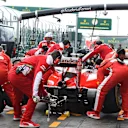 Kimi Raikkonen (FIN) Ferrari SF16-H makes a pit stop at Formula One World Championship, Rd1, Australian Grand Prix, Practice, Albert Park, Melbourne, Australia, Friday 18 March 2016. © Sutton Motorsport Images