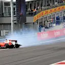 Sebastian Vettel (GER) Ferrari SF16-H crashes out of the race with a blown rear tyre at Formula One World Championship, Rd9, Austrian Grand Prix, Race, Spielberg, Austria, Sunday 3 July 2016. © Sutton Images