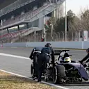 Carlos Sainz (ESP) Scuderia Toro Rosso STR11 stops on track at Formula One Testing, Day Three, Barcelona, Spain, Wednesday 24 February 2016. © Sutton Motorsport Images