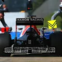 Jordan King (GBR) Manor Racing MRT05 with aero sensor at Formula One Testing, Day Two, Barcelona, Spain, 18 May 2016. © Sutton Images