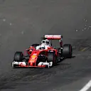 Sebastian Vettel (GER) Ferrari SF16-H sparks at Formula One World Championship, Rd13, Belgian Grand Prix, Qualifying, Spa Francorchamps, Belgium, Saturday 27 August 2016. © Sutton Images