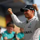 Race winner Nico Rosberg (GER) Mercedes AMG F1 celebrates with the team at Formula One World Championship, Rd13, Belgian Grand Prix, Race, Spa Francorchamps, Belgium, Sunday 28 August 2016. © Sutton Images