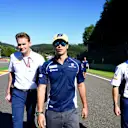 Felipe Nasr (BRA) Sauber walks the track at Formula One World Championship, Rd13, Belgian Grand Prix, Preparations, Spa Francorchamps, Belgium, Thursday 25 August 2016. © Sutton Images