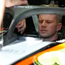 Nico Hulkenberg (GER) Force India VJM09 and halo at Formula One World Championship, Rd13, Belgian Grand Prix, Preparations, Spa Francorchamps, Belgium, Thursday 25 August 2016. © Sutton Images