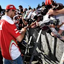 Sebastian Vettel (GER) Ferrari signs autographs for the fans at Formula One World Championship, Rd13, Belgian Grand Prix, Preparations, Spa Francorchamps, Belgium, Thursday 25 August 2016. © Sutton Images