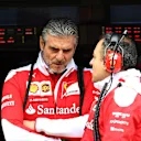 Maurizio Arrivabene (ITA) Ferrari Team Principal and Diego Ioverno (ITA) Ferrari Operations Director at Formula One World Championship, Rd10, British Grand Prix, Qualifying, Silverstone, England, Saturday 9 July 2016. © Sutton Images