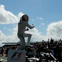 Race winner Lewis Hamilton (GBR) Mercedes-Benz F1 W07 Hybrid celebrates in parc ferme at Formula One World Championship, Rd10, British Grand Prix, Race, Silverstone, England, Sunday 10 July 2016. © Sutton Images