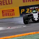 Nico Hulkenberg (GER) Force India VJM09 locks up at Formula One World Championship, Rd7, Canadian Grand Prix, Qualifying, Montreal, Canada, Saturday 11 June 2016. © Sutton Images