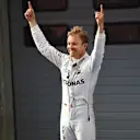 Race winner Nico Rosberg (GER) Mercedes AMG F1 celebrates in parc ferme at Formula One World Championship, Rd3, Chinese Grand Prix, Race, Shanghai, China, Sunday 17 April 2016. © Sutton Motorsport Images