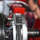 Ferrari SF16-H front brake and wheel hub detail at Formula One World Championship, Rd8, European Grand Prix, Practice, Baku City Circuit, Baku, Azerbaijan, Friday 17 June 2016. © Sutton Images