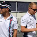 Felipe Massa (BRA) Williams and Valtteri Bottas (FIN) Williams on the drivers parade at Formula One World Championship, Rd8, European Grand Prix, Race, Baku City Circuit, Baku, Azerbaijan, Sunday 19 June 2016. © Sutton Images