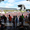 Fans and drivers at the Autograph Session at Formula One World Championship, Rd12, German Grand Prix, Qualifying, Hockenheim, Germany, Saturday 30 July 2016. © Sutton Images