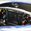 Sauber C35 steering wheel detail at Formula One World Championship, Rd14, Italian Grand Prix, Qualifying, Monza, Italy, Saturday 3 September 2016. © Sutton Images