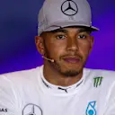 Lewis Hamilton (GBR) Mercedes AMG F1 in the Press Conference at Formula One World Championship, Rd14, Italian Grand Prix, Qualifying, Monza, Italy, Saturday 3 September 2016. © Sutton Images