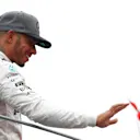 Lewis Hamilton (GBR) Mercedes AMG F1 celebrates on the podium at Formula One World Championship, Rd14, Italian Grand Prix, Race, Monza, Italy, Sunday 4 September 2016. © Sutton Images