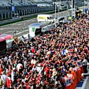 Sebastian Vettel (GER) Ferrari and Kimi Raikkonen (FIN) Ferrari sign autographs for the fans at Formula One World Championship, Rd14, Italian Grand Prix, Preparations, Monza, Italy, Thursday 1 September 2016. © Sutton Images