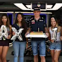 Max Verstappen (NED) Red Bull Racing celebrates his 19th Birthday with a Birthday cake at Formula One World Championship, Rd16, Malaysian Grand Prix, Practice, Sepang, Malaysia, Friday 30 September 2016. © Sutton Images