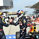 Race winner Daniel Ricciardo (AUS) Red Bull Racing and Max Verstappen (NED) Red Bull Racing RB12 celebrate in parc ferme at Formula One World Championship, Rd16, Malaysian Grand Prix, Race,  Sepang, Malaysia, Sunday 2 October 2016. © Sutton Images