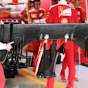 Ferrari mechanics with Ferrari SF16-H front wing at Formula One World Championship, Rd19, Mexican Grand Prix, Practice, Circuit Hermanos Rodriguez, Mexico City, Mexico, Friday 28 October 2016. © Sutton Images