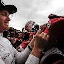 Nico Rosberg (GER) Mercedes AMG F1 celebrates and signs autographs at Formula One World Championship, Rd19, Mexican Grand Prix, Race, Circuit Hermanos Rodriguez, Mexico City, Mexico, Sunday 30 October 2016. © Sutton Images