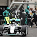 Nico Rosberg (GER) Mercedes-Benz F1 W07 Hybrid pit stop at Formula One World Championship, Rd19, Mexican Grand Prix, Race, Circuit Hermanos Rodriguez, Mexico City, Mexico, Sunday 30 October 2016. © Sutton Images