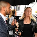 Theo Walcott (GBR) Footballer and Caroline Wozniacki (DEN) Tennis Player at Formula One World Championship, Rd6, Monaco Grand Prix, Race, Monte-Carlo, Monaco, Sunday 29 May 2016. © Sutton Images